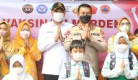 Bupati Dampingi Kapolda Banten Tinjau Vaksinasi di MI Al-Husein Pinang Tigaraksa