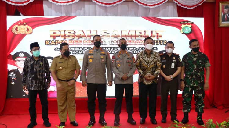 Wakil Bupati Tangerang Hadiri Acara Lepas Sambut Kapolres Metro Tangerang Kota